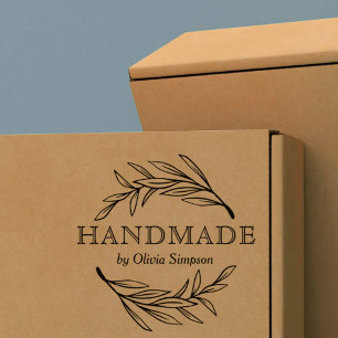 Simple Handmade Small Business Rubber Stamp