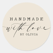 Simple Handmade with Love Script Business | ECRU