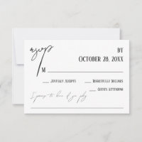 Simple Handwriting Song Request Wedding White