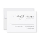 Simple Handwritten Calligraphy Wedding RSVP Card