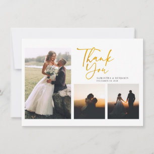 Simple Handwritten Wedding Thank You Card