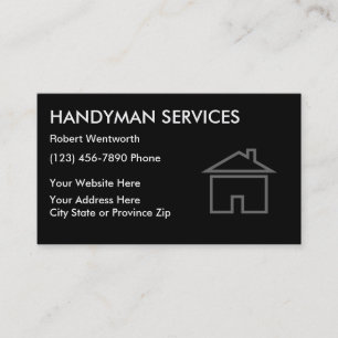 Simple Handyman Business Cards