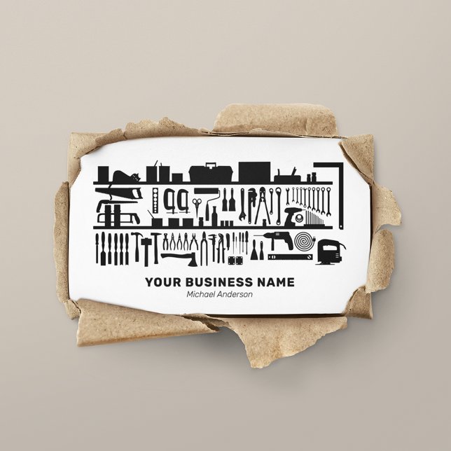 Simple Handyman Tradesman Business Card (Creator Uploaded)