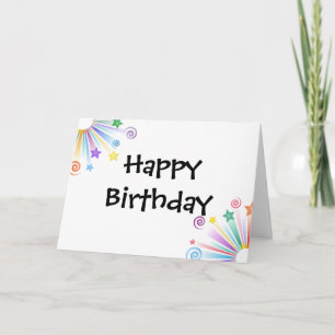 Simple Happy Birthday Card