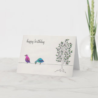 simple happy birthday card