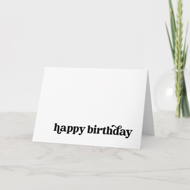 Simple Happy Birthday Card for Anyone (Front)
