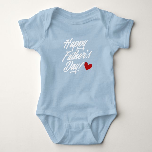 Simple Happy Father's Day Calligraphy | Bodysuit (Front)