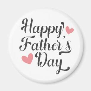 Simple Happy Father's Day Calligraphy   Magnet