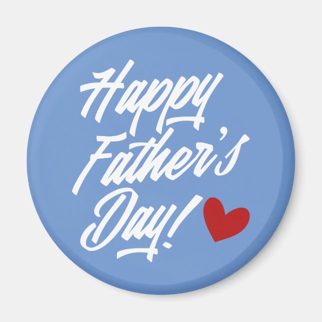 Simple Happy Father's Day Calligraphy | Magnet (Front)