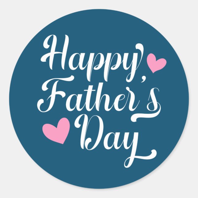 Simple Happy Father's Day Calligraphy | Sticker (Front)