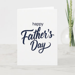 Simple Happy Fathers Day Card