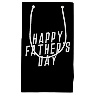 Simple Happy Father's Day Typography   Gift Bag