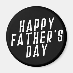 Simple Happy Father's Day Typography Magnet