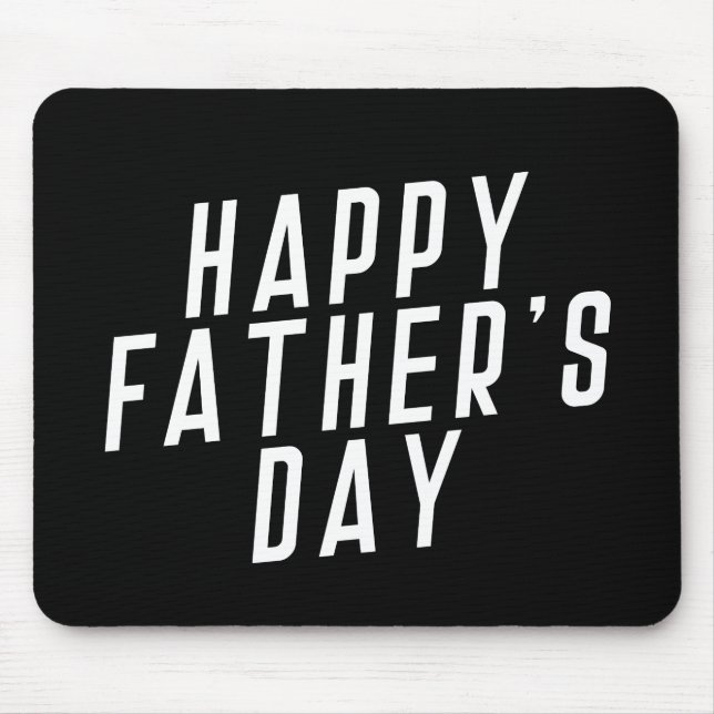 Simple Happy Father's Day Typography | Mouse Pad (Front)