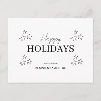 Simple Happy Holidays Postcard