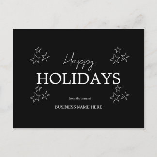 Simple Happy Holidays Postcard