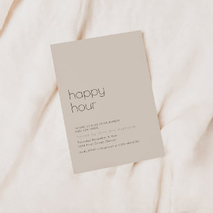 Simple Happy Hour Housewarming Party Invite