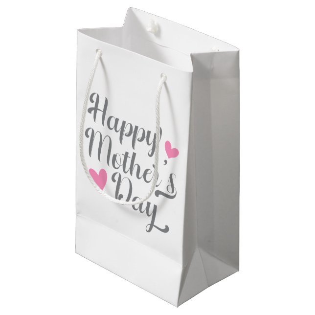 Simple Happy Mother's Day Calligraphy | Gift Bag (Front Angled)