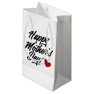Simple Happy Mother's Day Calligraphy   Gift Bag