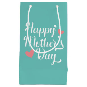 Simple Happy Mother's Day Calligraphy Gift Bag