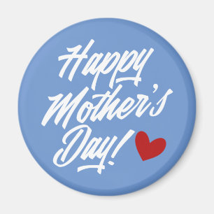 Simple Happy Mother's Day Calligraphy   Magnet
