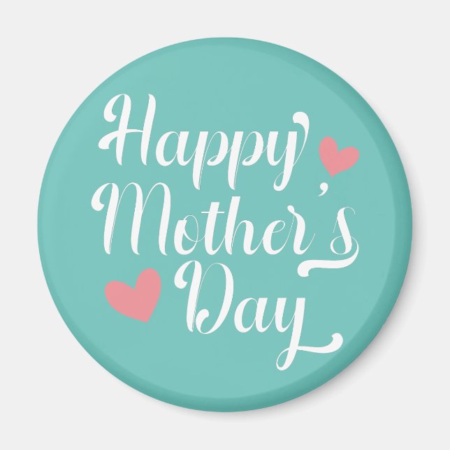Simple Happy Mother's Day Calligraphy | Magnet (Front)