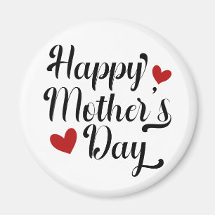 Simple Happy Mother's Day Calligraphy   Magnet