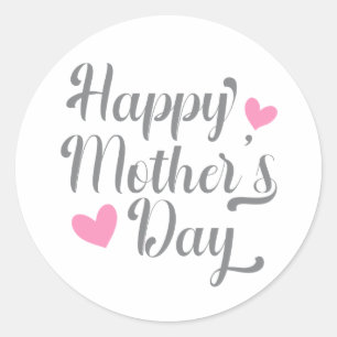 Simple Happy Mother's Day Calligraphy   Sticker