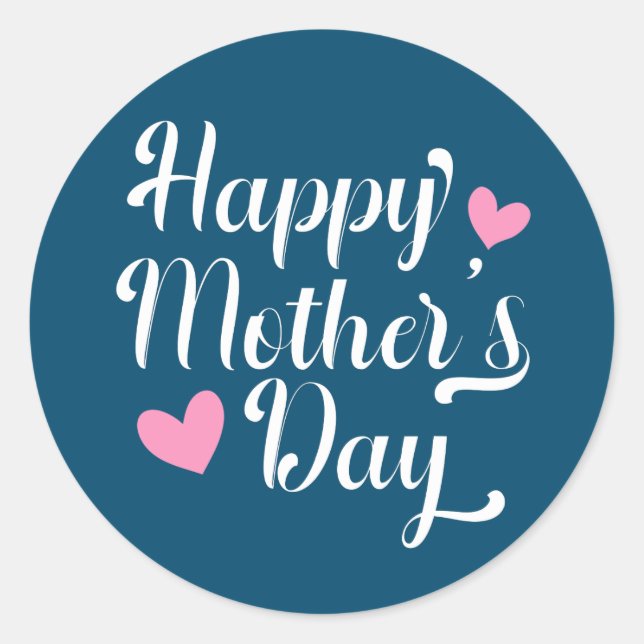 Simple Happy Mother's Day Calligraphy | Sticker (Front)