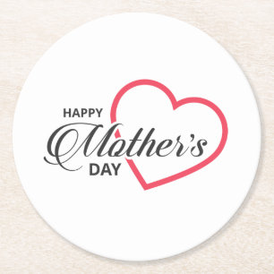 Simple Happy Mother's Day Coaster