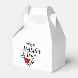 Simple Happy Mother's Day Floral Calligraphy    Favour Box