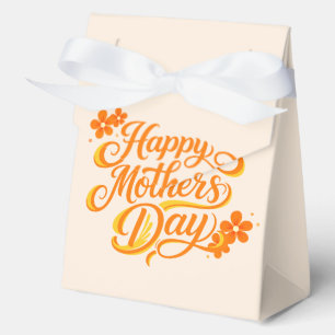 Simple Happy Mother's Day Floral Calligraphy    Favour Box