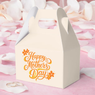 Simple Happy Mother's Day Floral Calligraphy    Favour Box