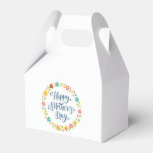 Simple Happy Mother's Day Floral Calligraphy |