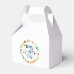 Simple Happy Mother's Day Floral Calligraphy    Favour Box