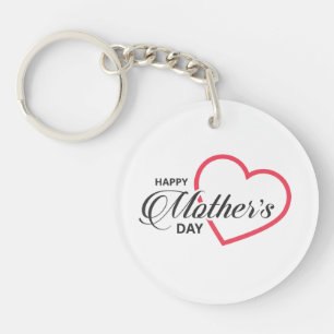 Simple Happy Mother's Day   Keychain