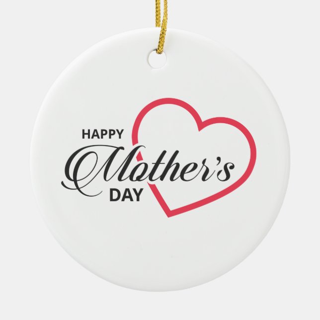 Simple Happy Mother's Day | Ornament (Front)