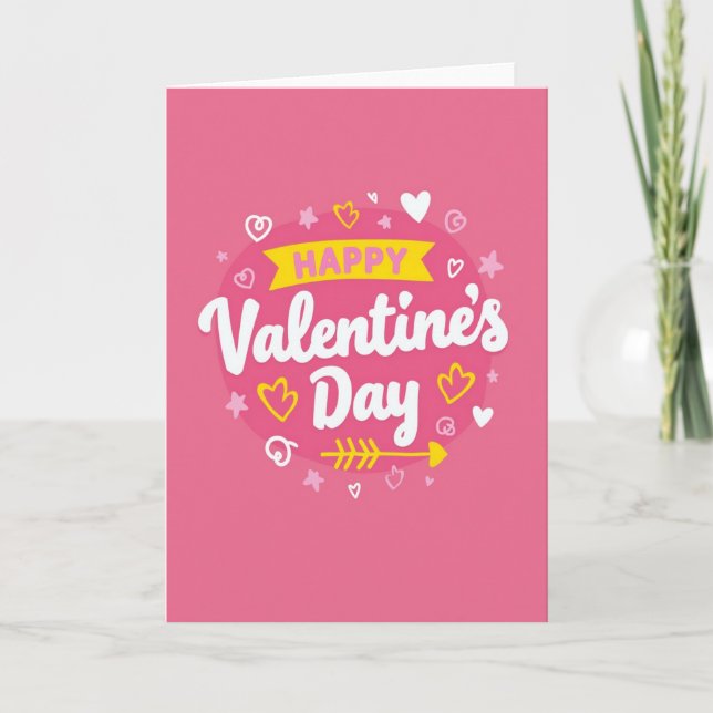 Simple Happy Valentines Card (Front)