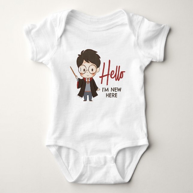Simple Harry Potter Baby Shower Bodysuit (Front)