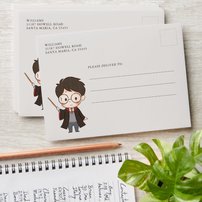 Simple Harry Potter Baby Shower Envelope (Stacked)