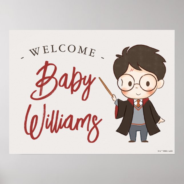 Simple Harry Potter Baby Shower Poster (Front)