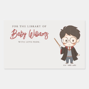 Simple Harry Potter Baby Shower Rectangular Sticker