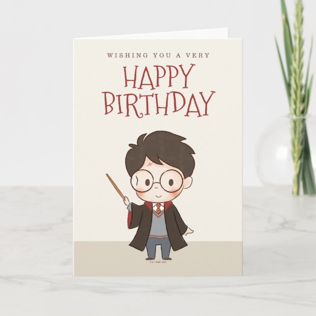 Simple Harry Potter Birthday Card (Front)