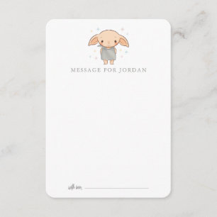 Simple Harry Potter - Dobby Baby Shower Enclosure Card