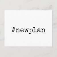 Simple Hashtag New Plan Postponed Wedding