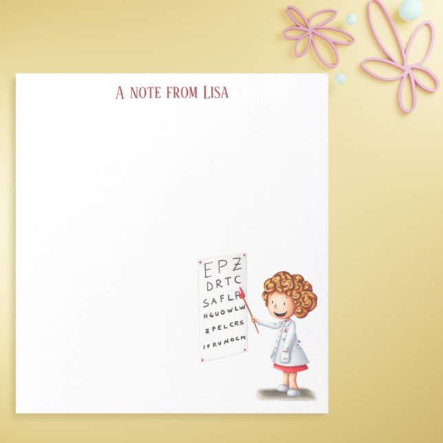 Simple Healthcare Nurse Personalised Notepad (Nurse personalized notepad)