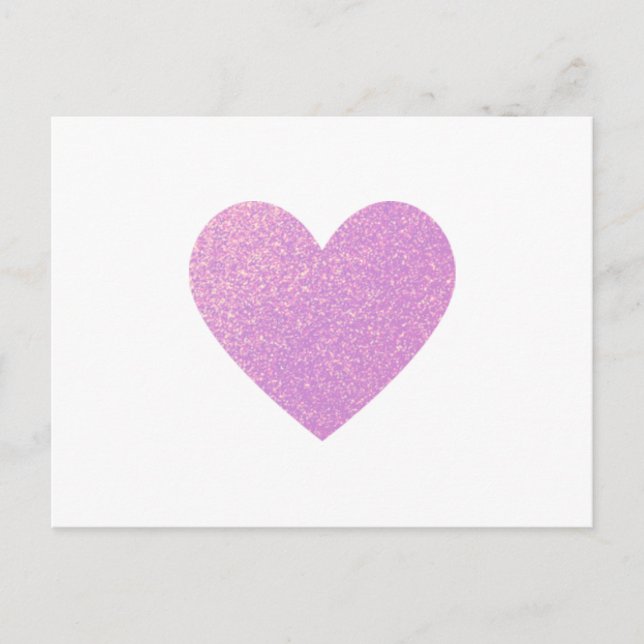 Simple Heart Colour Gradient Ombre Texture Texture Postcard (Front)