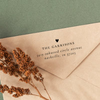 Simple Heart | Family Name & Return Address