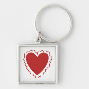 Simple Heart Key Ring