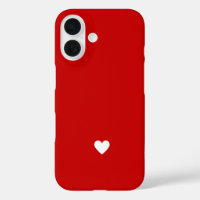 Simple Heart Red Modern Love Minimal Classic Chic